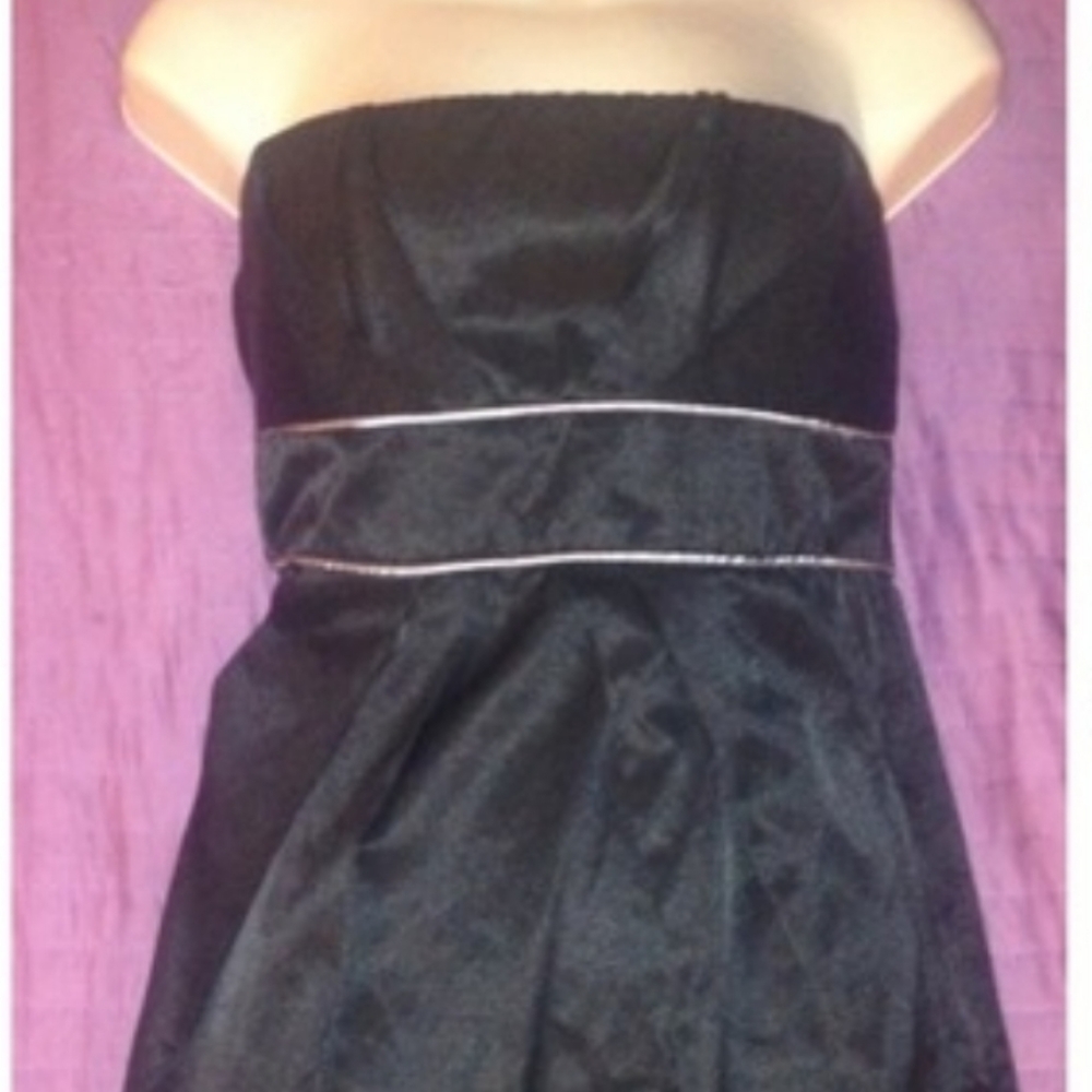 STRAPLESS BLACK DRESS - Picture 5 of 5